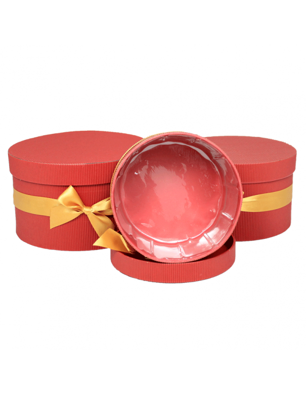 Juego de Cajas Decorativas Caja De Regalo Rojo Cartón (2 Unidades)