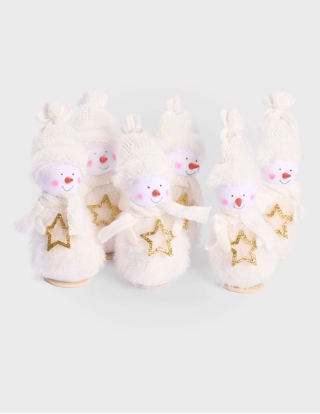 Figura de Muñeco de Nieve Blanco (12cm)