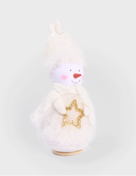 Figura de Muñeco de Nieve Blanco (12cm)