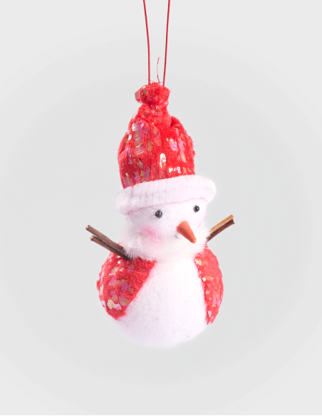 Colgante Navidad de Muñeco de Nieve (6 uds.)
