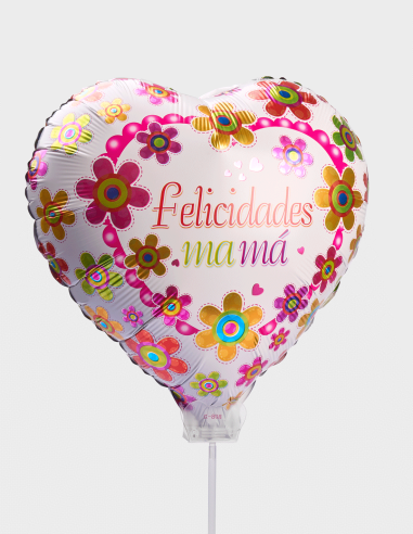Globos Día de la Madre "Felicidades Mamá" (45cm Ø)