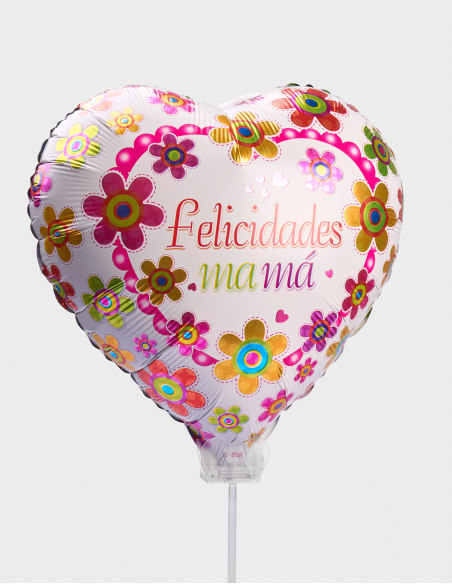 Globos Día de la Madre "Felicidades Mamá" (45cm Ø)