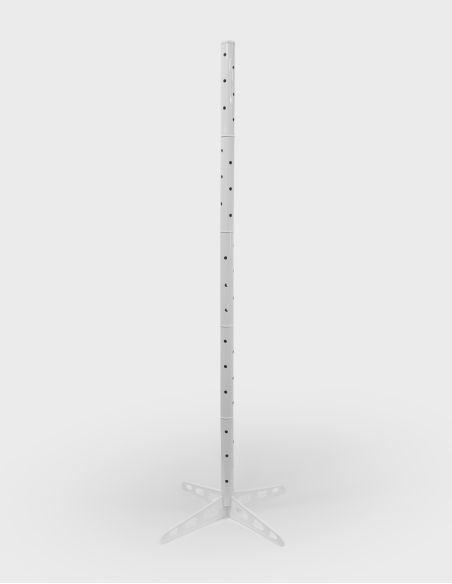Expositor Globos Blanco 180cm Base 42cm Altura Regulable