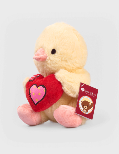 Peluche Patito con Corazón (22cm)