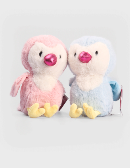 Peluche Vogel Polluelo Suave Rosa Celeste Regalo Bebés