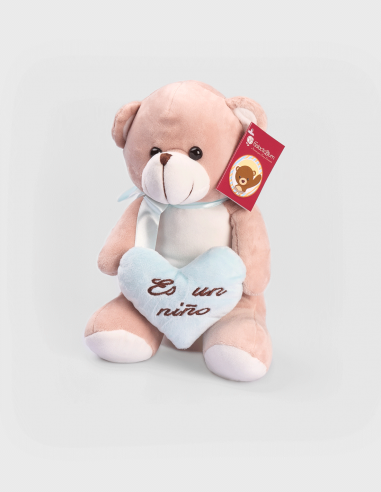 Peluche Oso Rosa/Celeste (Es Un Niño/Es Una Niña)