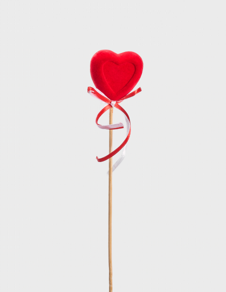 Pick Decorativo con Corazón (Pack 10 uds. | 30cm x 4,5cm)