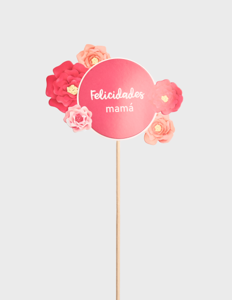 Pick "Felicidades Mamá" (6 Unds)