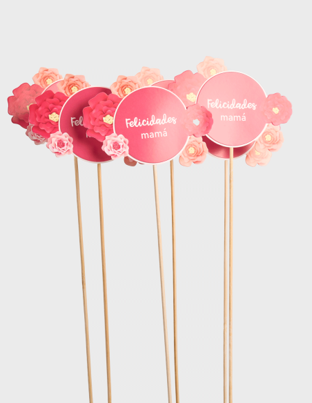 Pick "Felicidades Mamá" (6 Unds)