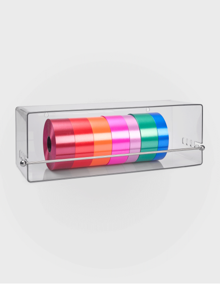 Expositor Cintas Acrílico 47x16cm Compacto Organizador Mesa