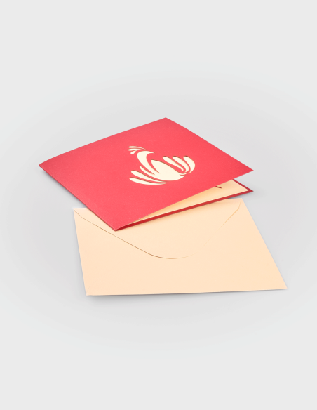 Tarjetas Desplegables Pavo Real (30% descuento)