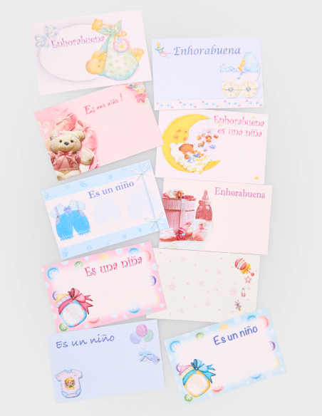 Tarjetas de Felicitación de Nacimientos (50% descuento)