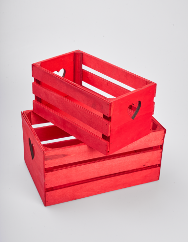 Caja Madera Roja