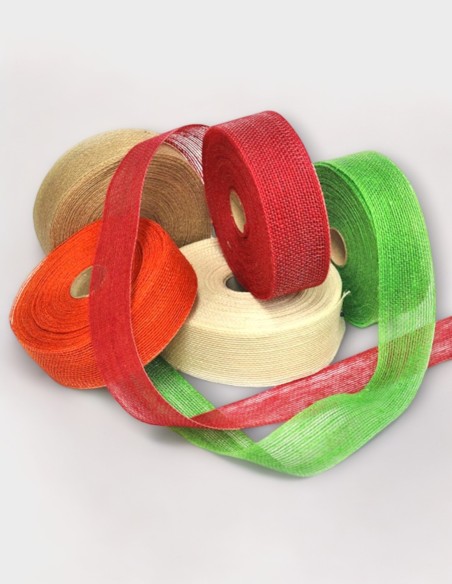 Cinta de Yute Rígida de Colores (5cm x 25m)