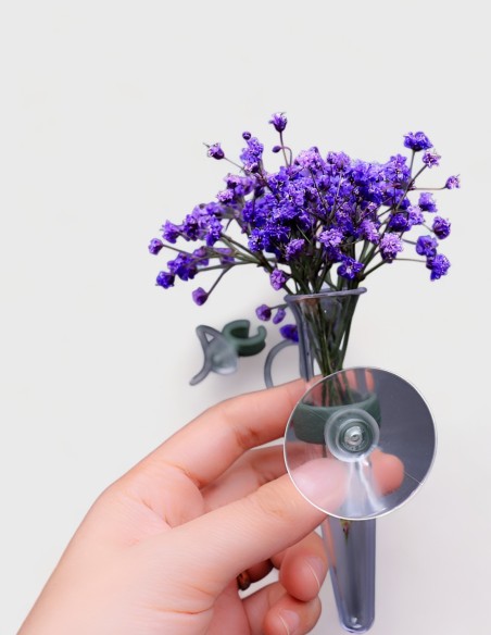 Tubo para Flores con Ventosa (11 x 2,5cm ø)