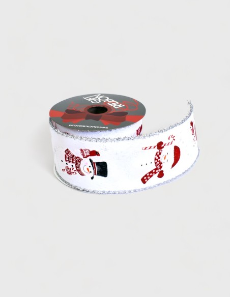 Cinta de Navidad "Snowman" (64mm x 10m)
