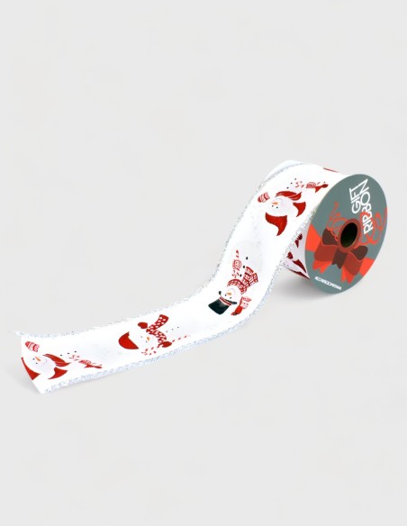Cinta de Navidad "Snowman" (64mm x 10m)