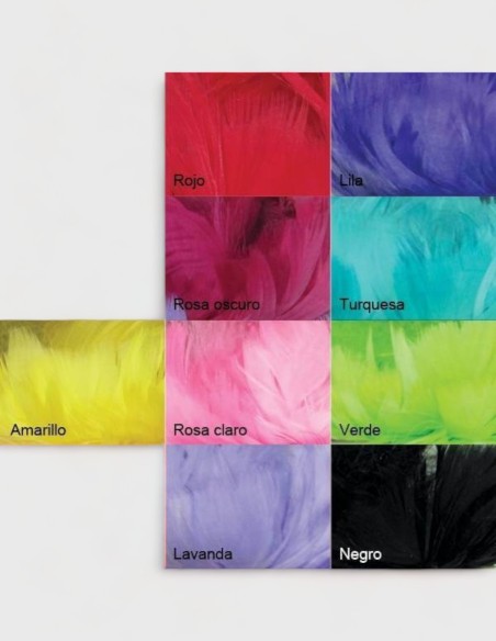Rollo de Plumas Decorativas 5m. (50% descuento)