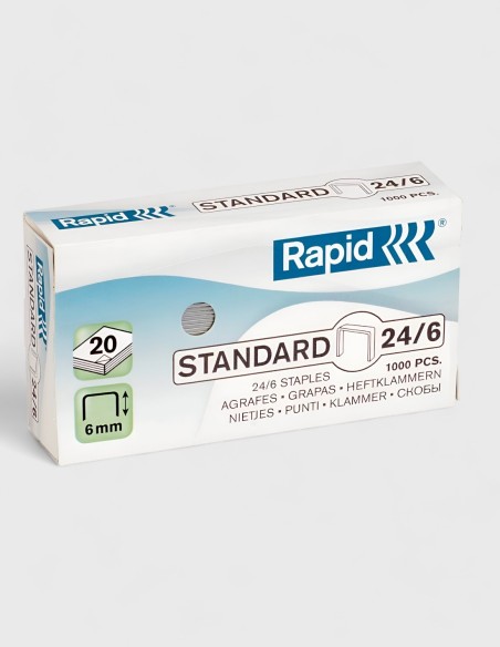 Recambio Grapas 24/6 RAPID (1.000 grapas)