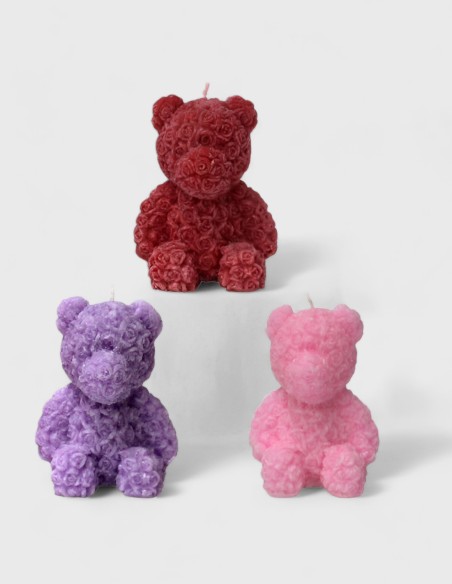 Vela Osito Teddy Bear de Colores (4 horas)