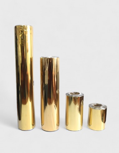 Bobina de tubo de Celofán Doble - Oro