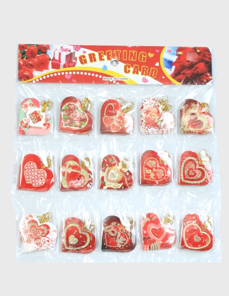 Tarjetas Corazón San Valentín (240 uds. | 112mm x 58mm)