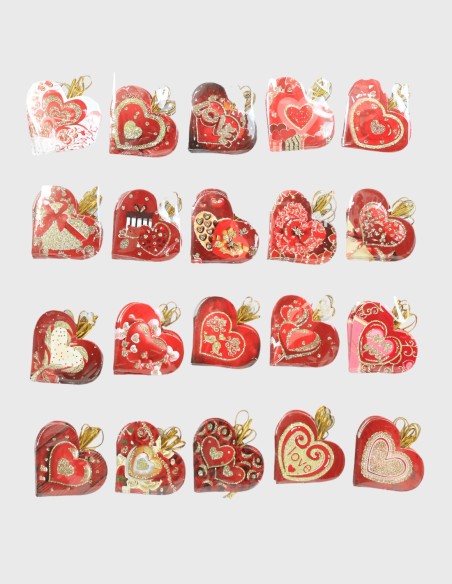Tarjetas Corazón San Valentín (240 uds. | 112mm x 58mm)
