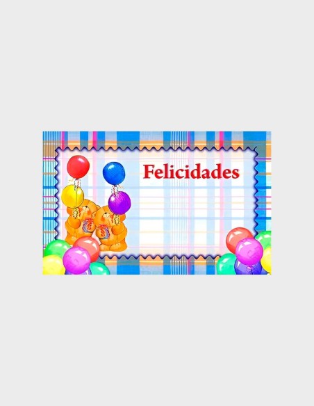 Tarjetas de Felicitación con Brillo (100 uds | 9cm x 5,8cm)