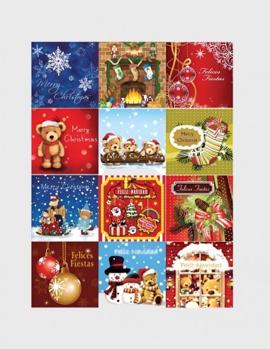 Tarjetas Libro Relieve Modelo Navidad (-50%)