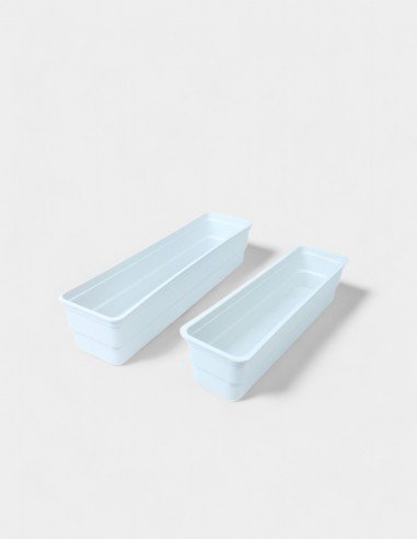 Jardinera Blanca de Plástico para Esponja Floral