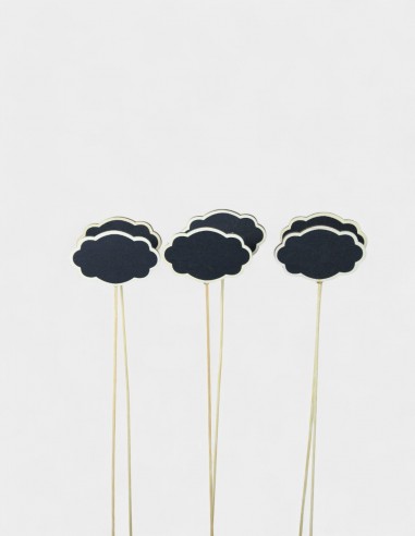 Pick Pizarra Nube Madera