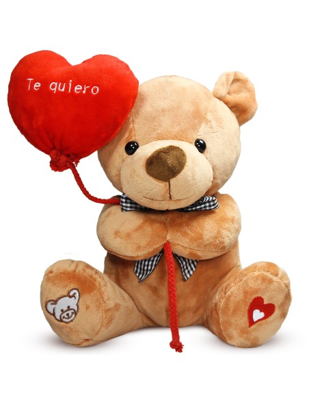 Peluche de Oso con Corazón San Valentín (25cm)