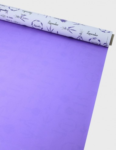Celofán Bicolor Estampado Lavanda