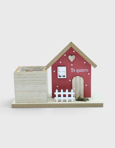 Casa Madera Roja Te Quiero