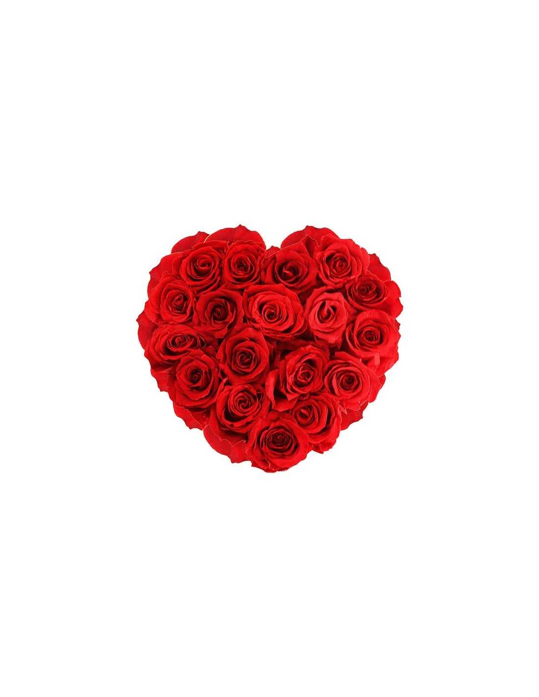 Caja de Rosas Preservadas Corazón FLORES PRESERVADAS