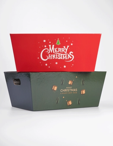 Bandeja para Navidad de Papel (16 x 37 x 27 cm)