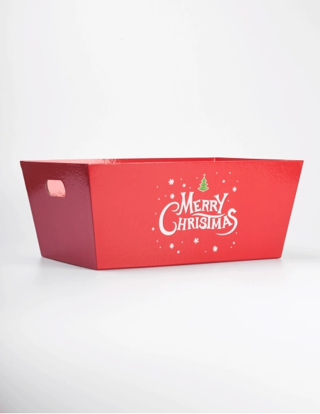 Bandeja para Navidad de Papel (16 x 37 x 27 cm)