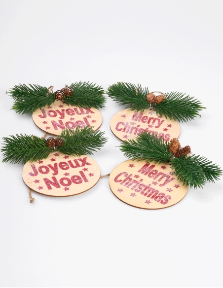 Colgante de Navidad en Idiomas (13 x 10 cm)