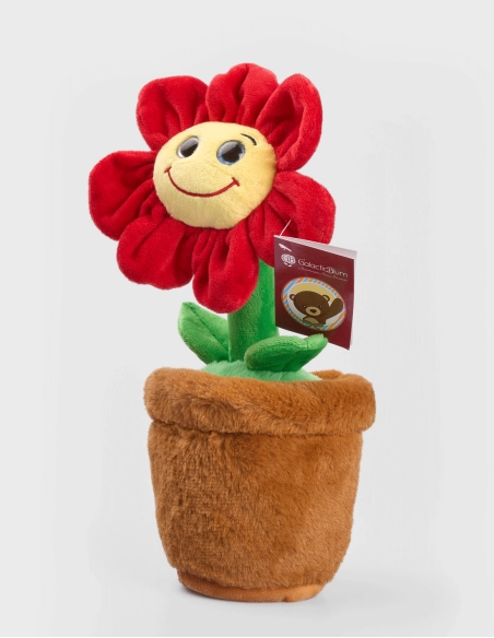 Flor de Peluche Roja (30cm)