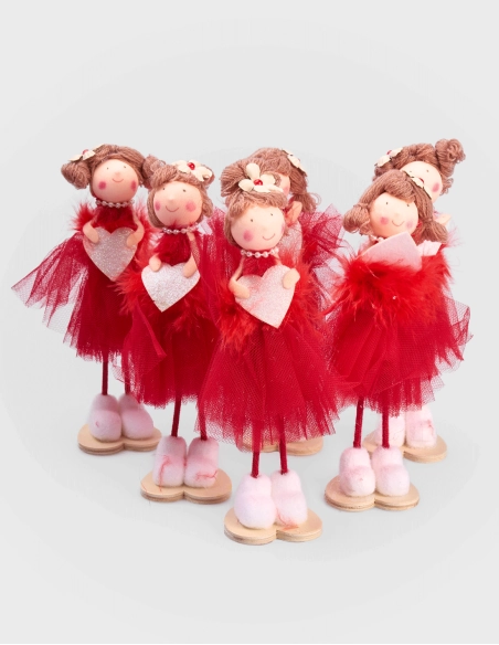 Figura Decorativa de San Valentín Muñecas (18cm x 5cm)