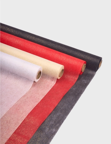 Rollo de Tela no Tejida (Non Woven) con Brillantina (70cm x 10m)