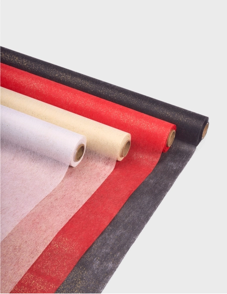 Rollo de Tela no Tejida (Non Woven) con Brillantina (70cm x 10m)