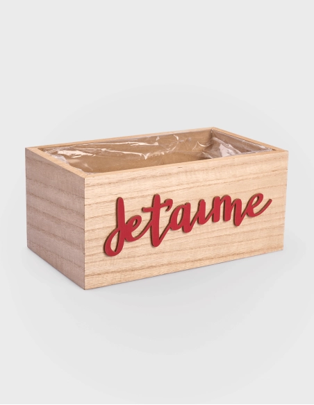 Caja Madera Je T aime | GalacticBlum