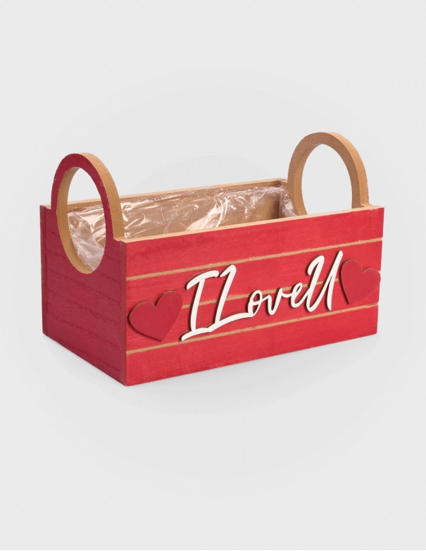 Caja hecha en Madera con forma de Corazón Personalizada para Boda Lazo  Cajas Rojo