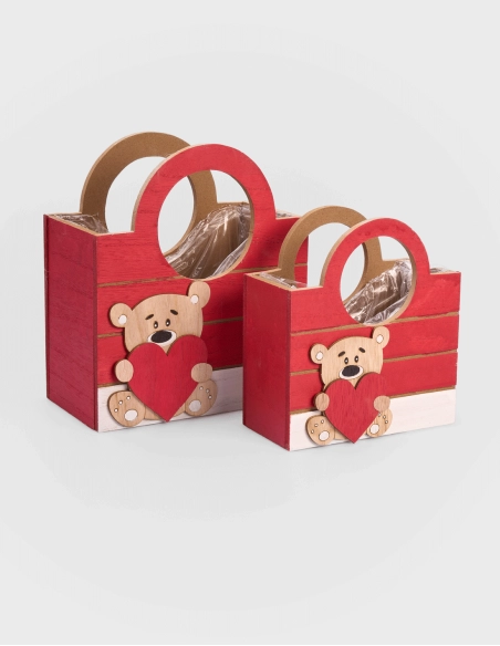 Caja de Madera para Flores (Pack 2 unidades)
