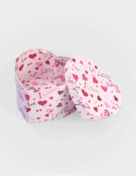 Juego de 5 Cajas Decorativas Corazón