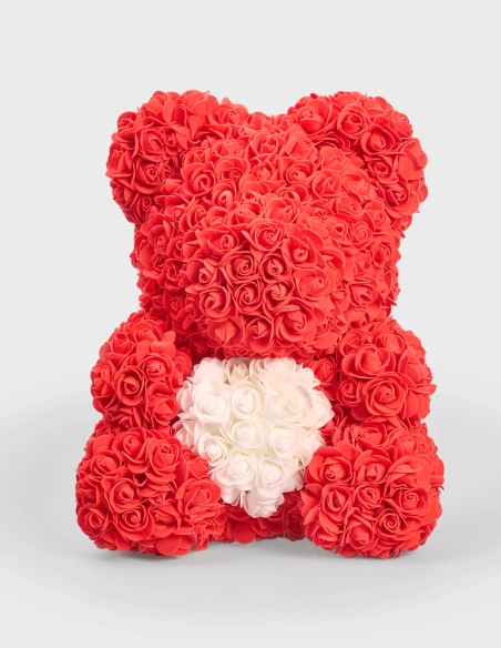 Oso de Rosas de foam con Caja