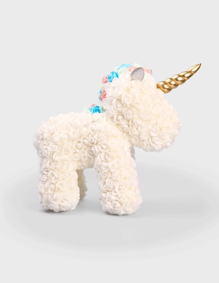 Unicornio de rosas PERFUMADO (30% descuento)