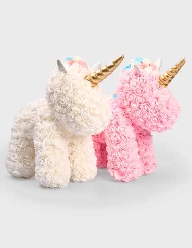 Unicornio de rosas PERFUMADO (30% descuento)