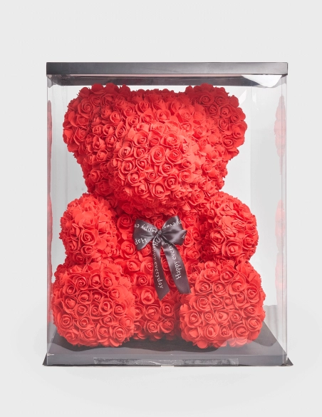 Oso de Rosas Grande de Foam Perfumado (65cm x 50cm)